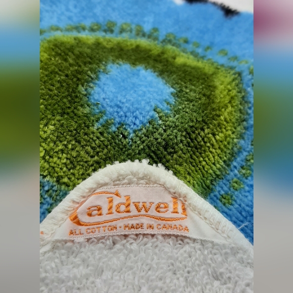 Vintage NEW Caldwell Floral Bright Face Clothes Pair Cotton Made in Canada - Picture 5 of 5